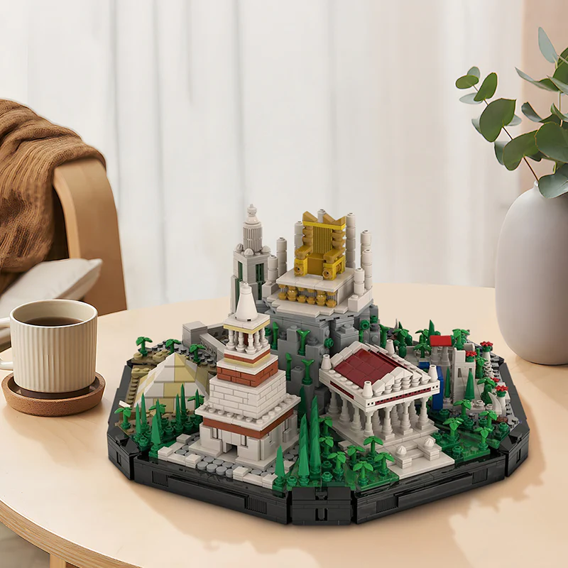 1919pcs MOC-139202,zeus statue,lego great pyramid of giza,hanging garden - Image 3