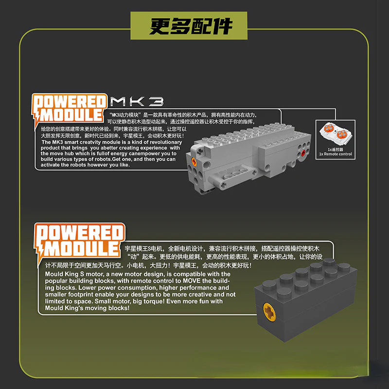 1923pcs Mouldking 20031 Dana self-propelled artillery Remote-controlled version - Image 9