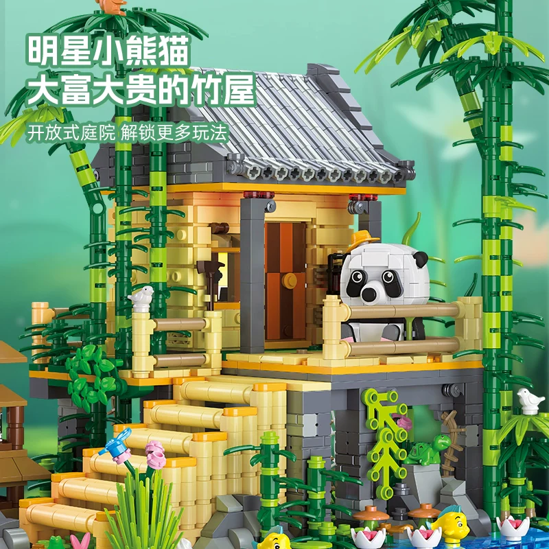 1945 pcs JIESTAR 59093 Bamboo House - Image 2
