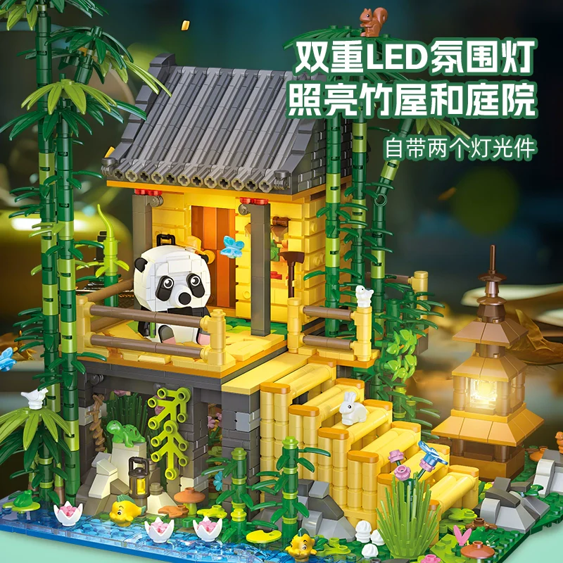 1945 pcs JIESTAR 59093 Bamboo House - Image 3