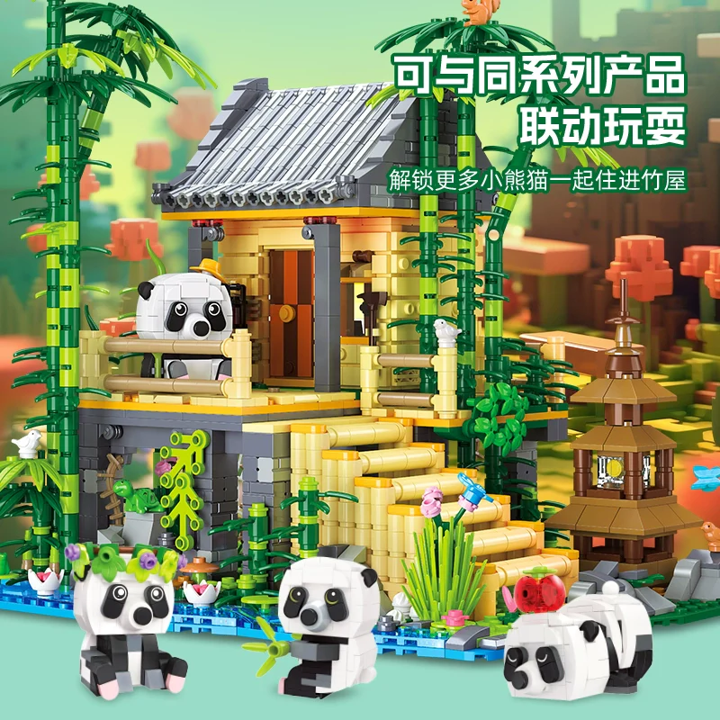 1945 pcs JIESTAR 59093 Bamboo House - Image 4