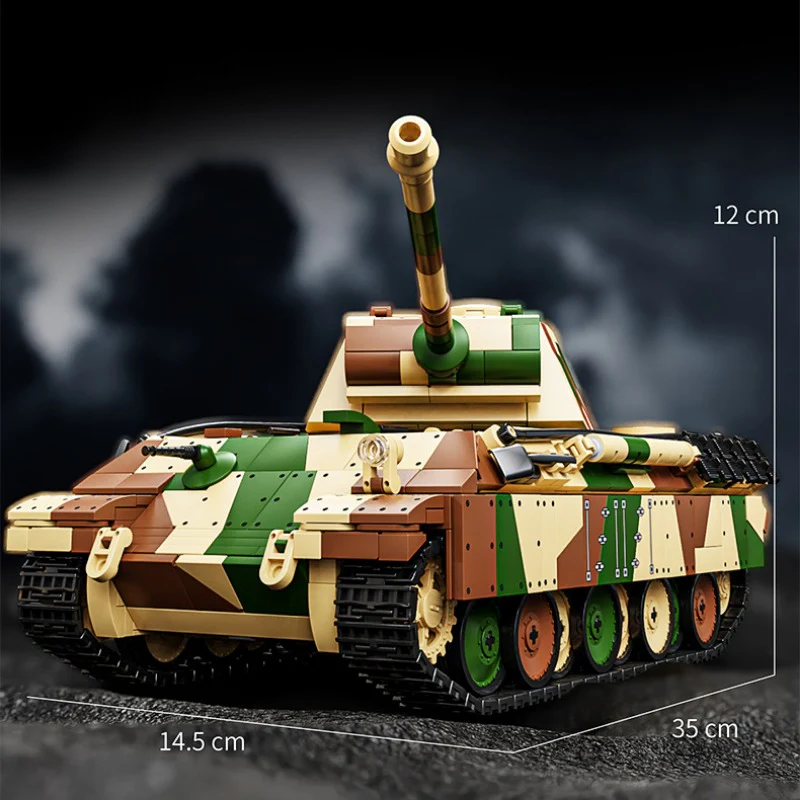 1962pcs 12GO 97002 Panther Medium G-Tank - Image 4