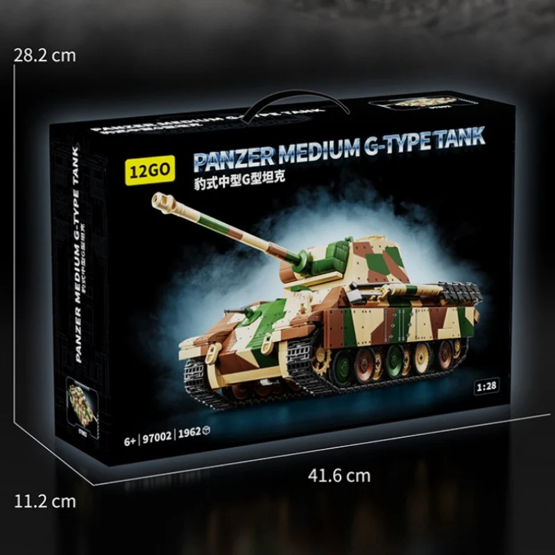 1962pcs 12GO 97002 Panther Medium G-Tank - Image 5