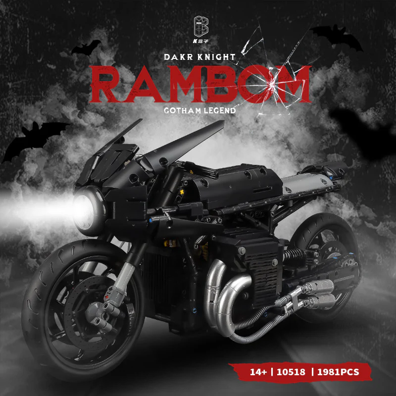 1981PCS 10518 Batman Motorcycle - Image 3