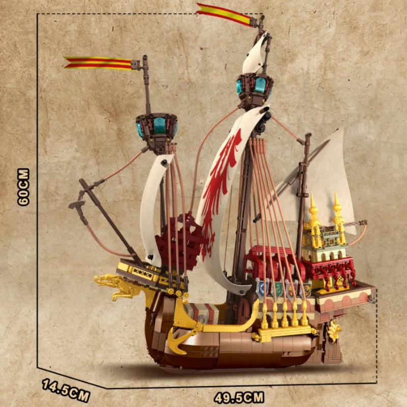 1998 pcs DK 7053 ArmsTrong Ship - Image 3