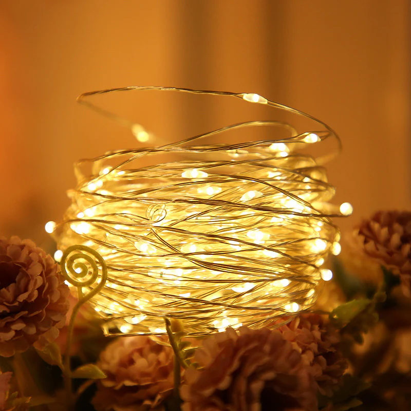 1 Meter Warm White 10 LEDs String Light Merry Christmas Decorations - Image 4
