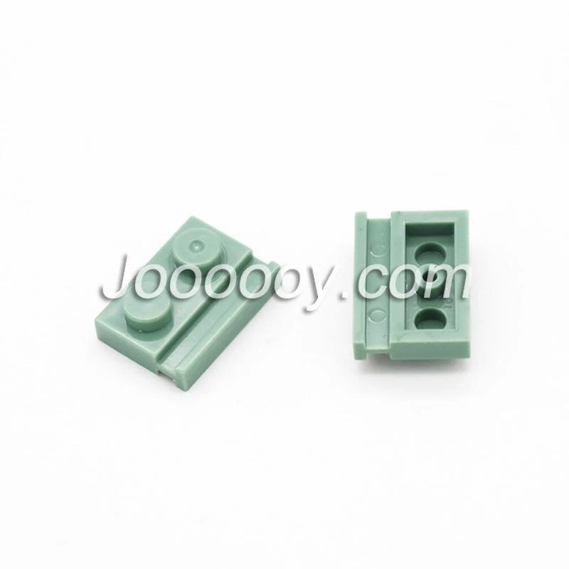 20 pcs 1*2 plates with door rail MOC bricks 32028 - Image 5