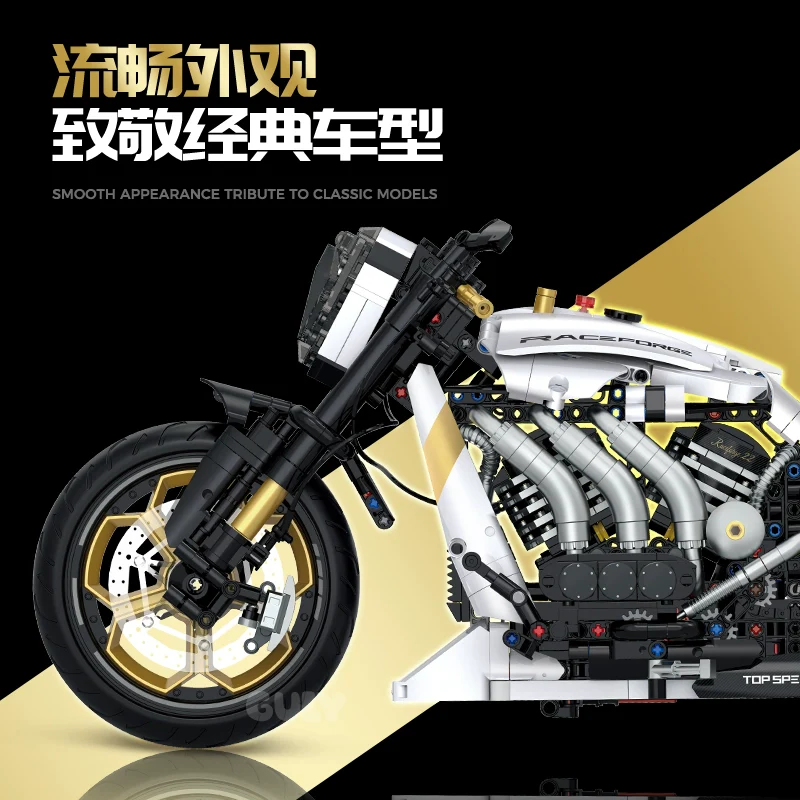 2000 pcs GULY 60522 Raceforge Top Speed Motorcycle 1:5 - Image 3