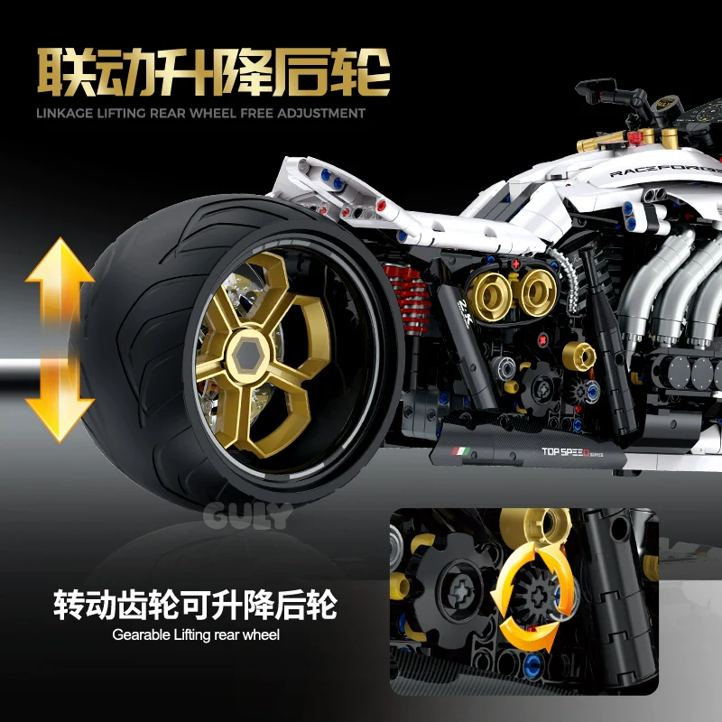 2000 pcs GULY 60522 Raceforge Top Speed Motorcycle 1:5 - Image 4