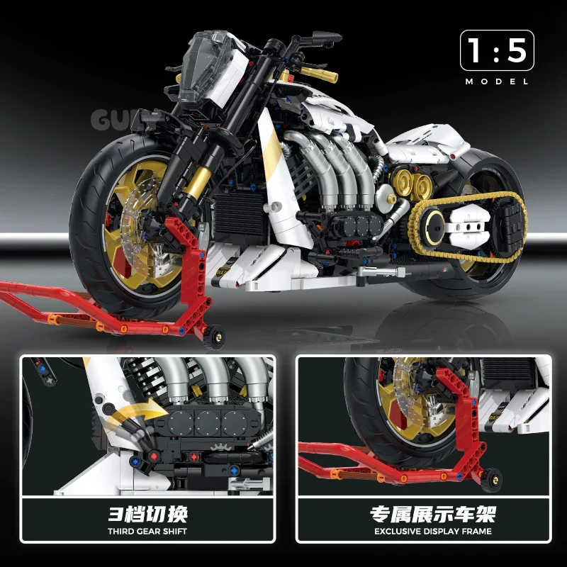 2000 pcs GULY 60522 Raceforge Top Speed Motorcycle 1:5 - Image 5