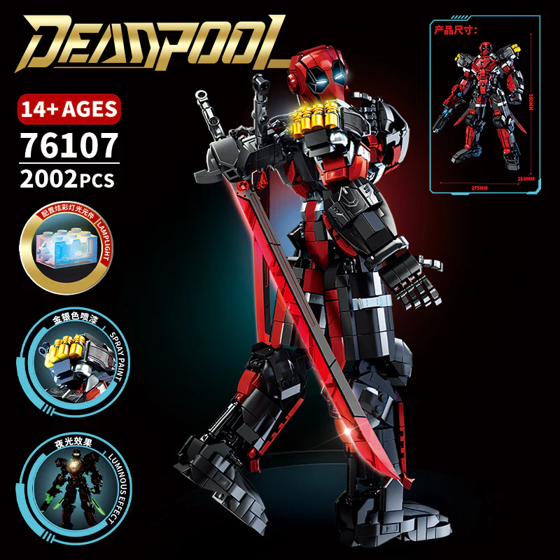 2002 pcs LY 76107 Deadpool - Image 2