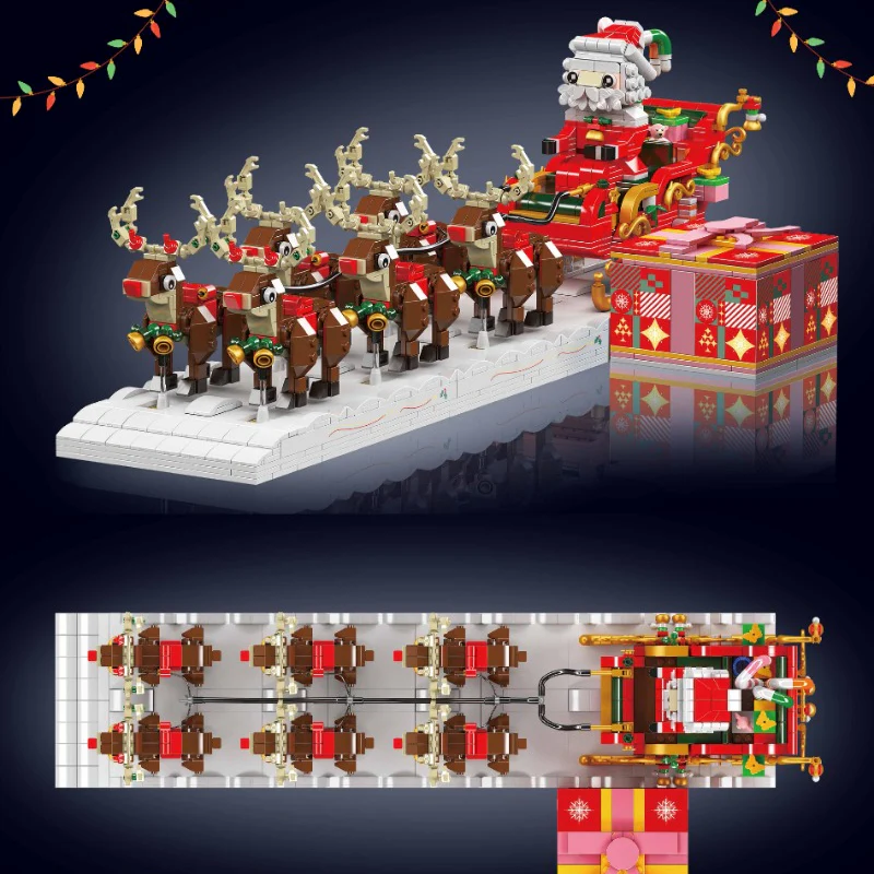 2073 PCS Mouldking 10154 Santa Claus Sleigh (Dynamic version) - Image 2