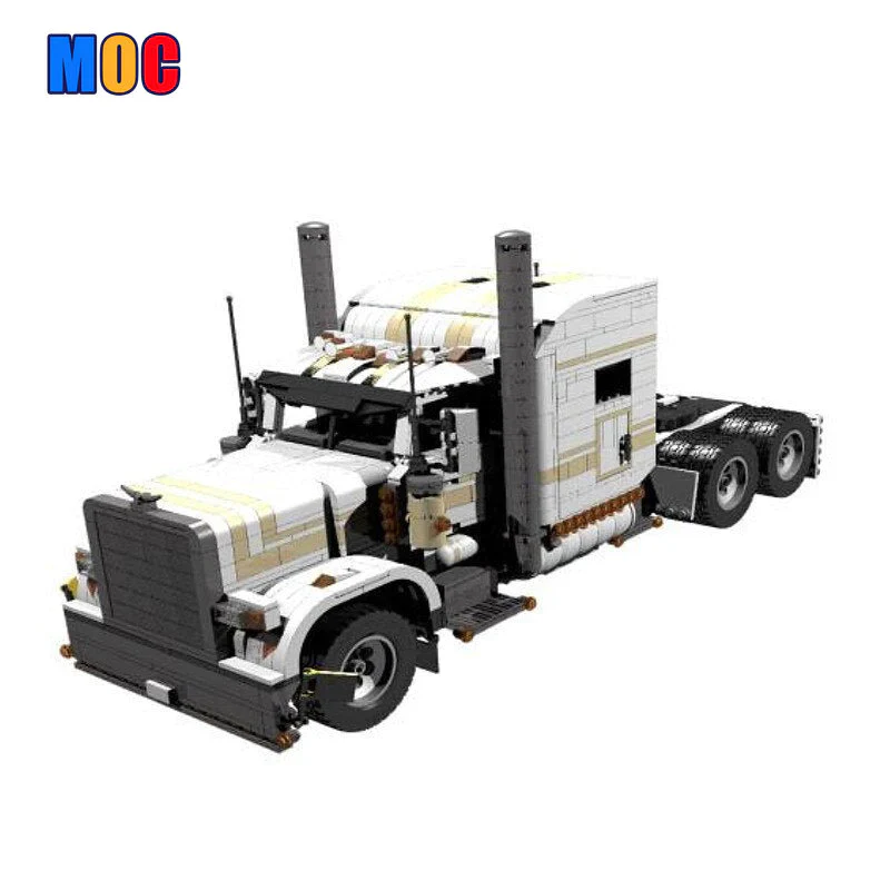 2085PCS MOC-6138 Peterbilt 389 & 2631PCS MOC-7501 1:17 Fuel Trailer - Image 7