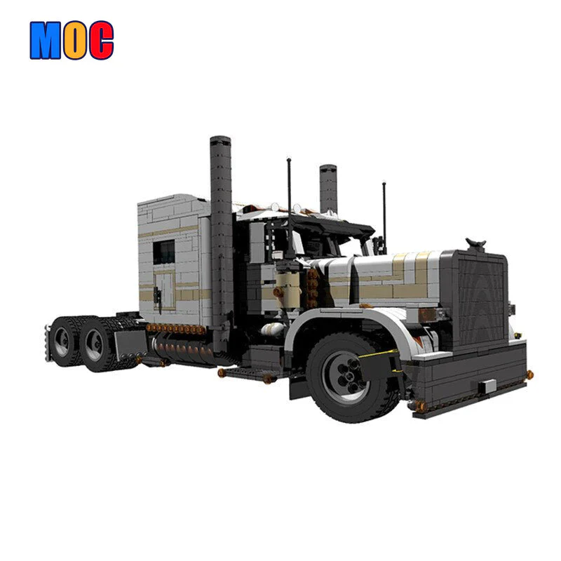 2085PCS MOC-6138 Peterbilt 389 & 2631PCS MOC-7501 1:17 Fuel Trailer - Image 8