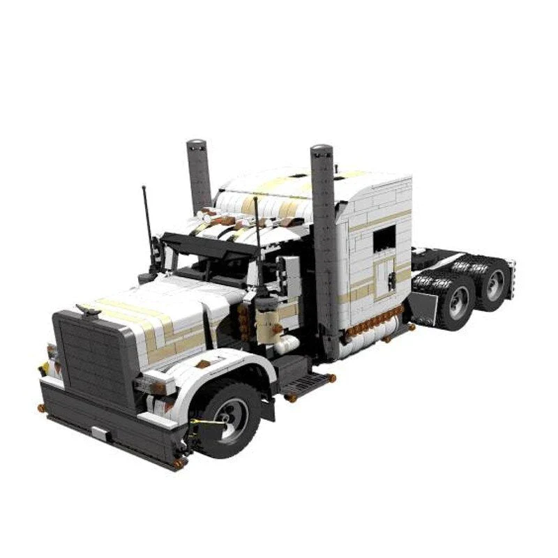 2085PCS MOC-6138 Peterbilt 389 & 2631PCS MOC-7501 1:17 Fuel Trailer - Image 9