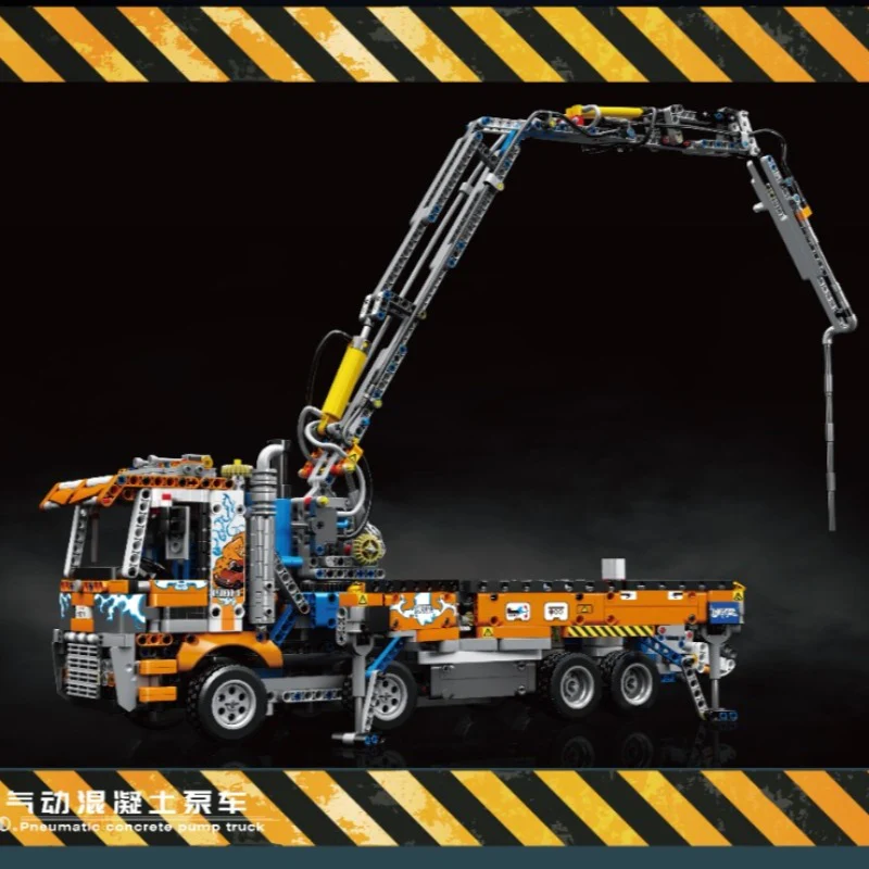 2132PCS 19014S MOULDKING Pneumatic Concrete Pump Truck without Power Function - Image 2