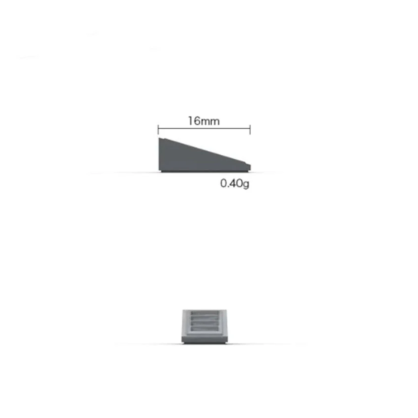 20pcs 1*2*2/3 Slope with Grille (18°) 61409 - Image 6