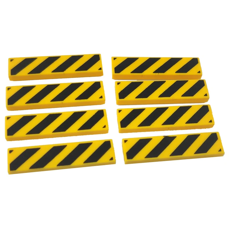 20pcs 1*4 Printing Barricade Warning Accessories MOC Bricks 2431 - Image 3
