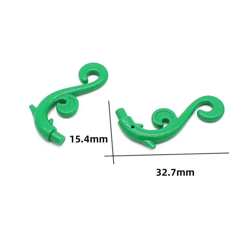 20pcs  28870 Plant Stem Curved with Bar Thorns and Swirls - Image 2