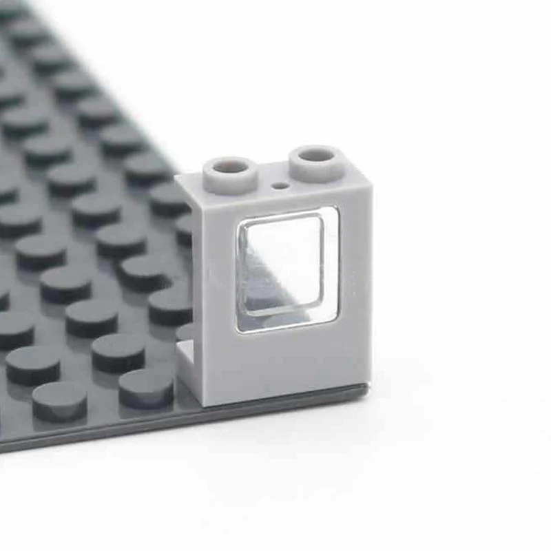 20pcs Window 1x2x2 Plane with Trans-Black Glass (2377+4862) - Image 3
