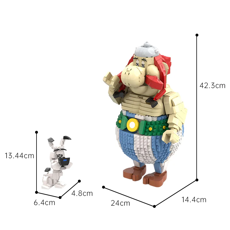 2115PCS MOC-174219,MOC-168311,Asterix the Gaul(Obelix,Idefix/Dogmatix) - Image 3