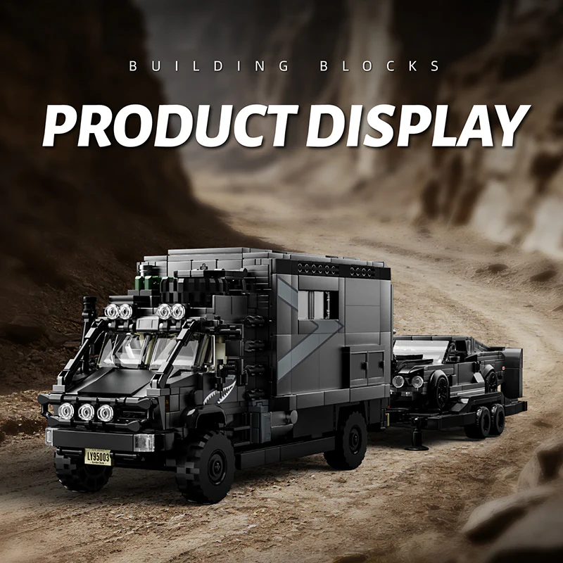 2135 pcs 12GO Unimog RV + Supercar （Trailer kit） - Image 2