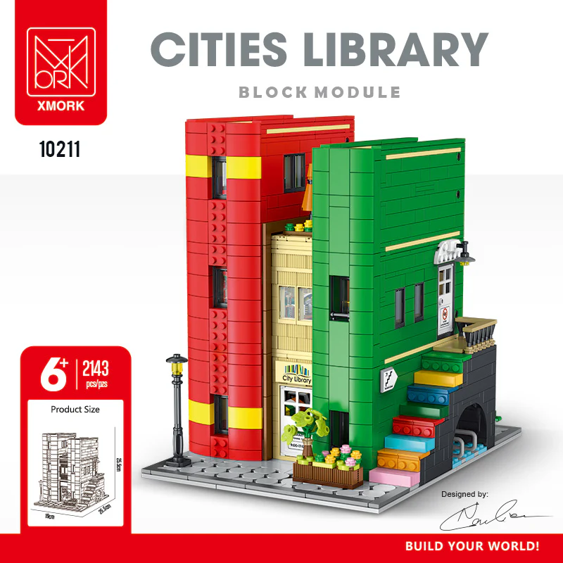 2143PCS XMORK 10211 CITIES LIBRARY