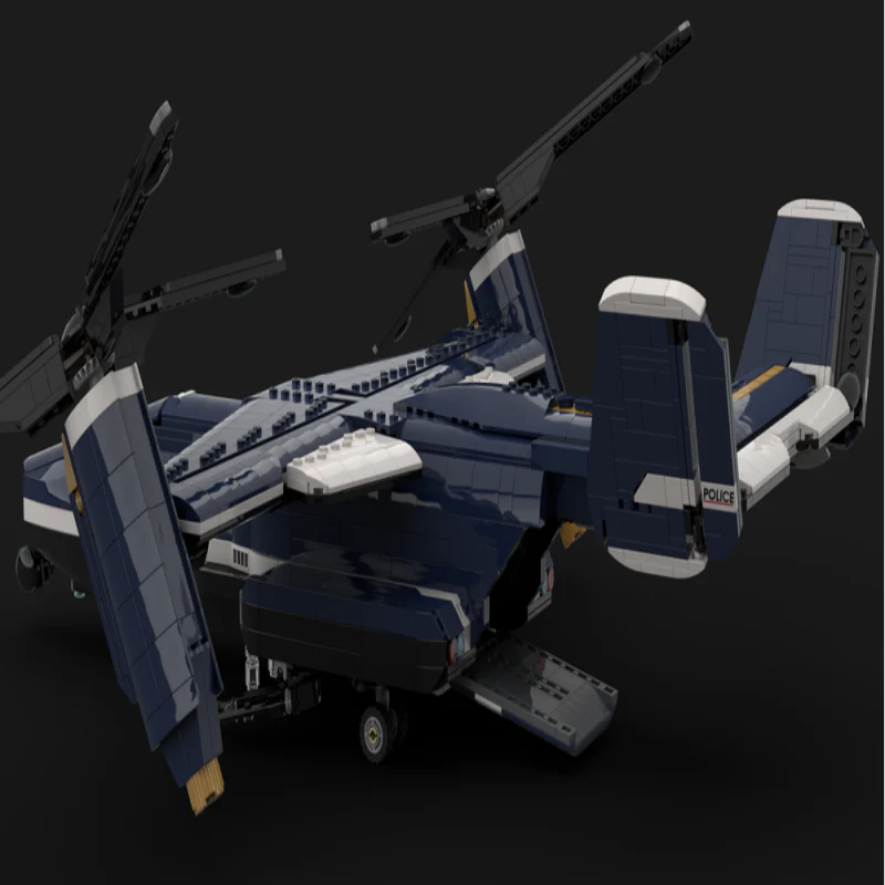 2155pcs MOC-29499 Cyberpunk Helicopter - Image 2