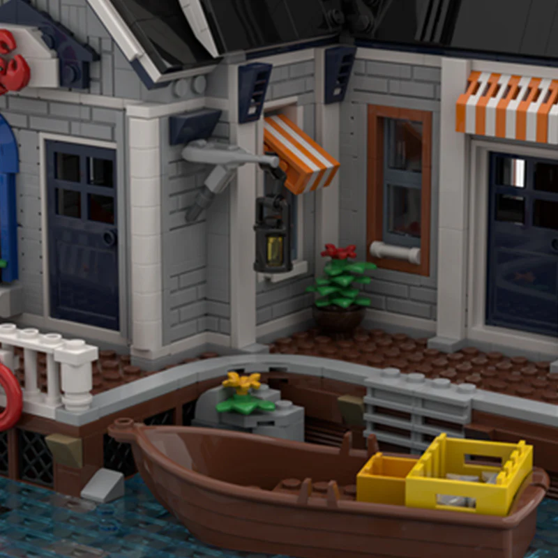 2158pcs MOC-91130 Lobster Dock - Image 2