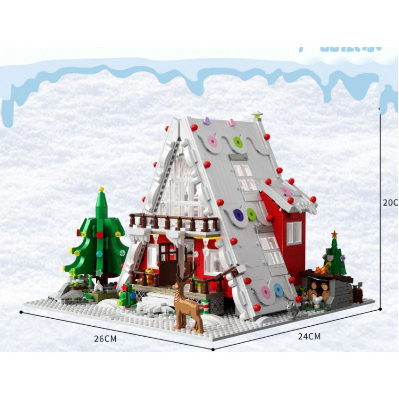 2159pcs ZHEGAO 613001 Artistic Chalet - Image 2