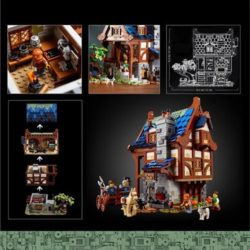 2164PCS 99909 The Medieval Blacksmith - Image 3