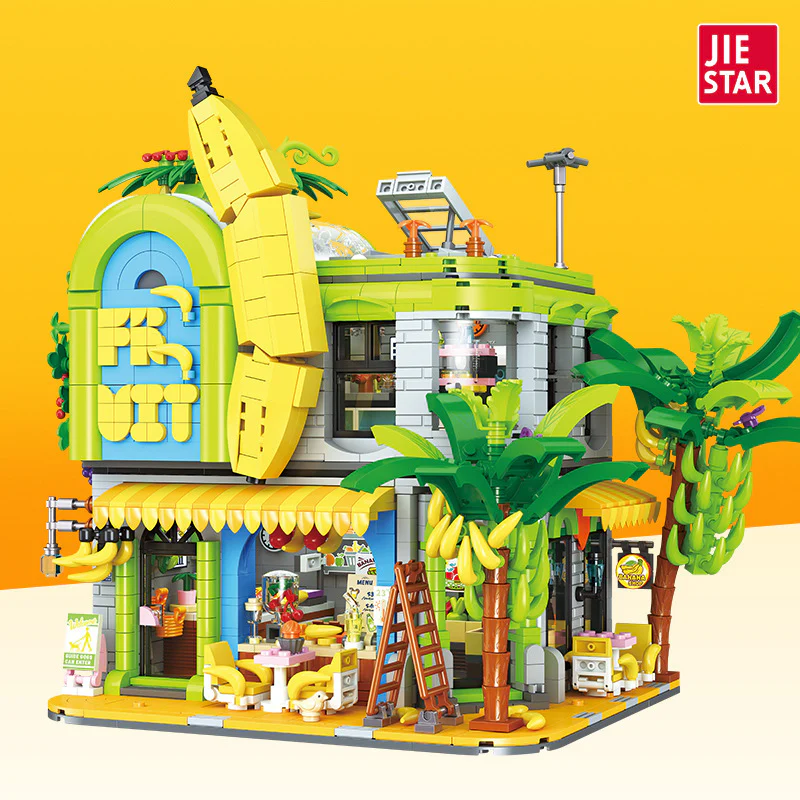 2165pcs JIESTAR JJ9083 BANANA SHOP - Image 2