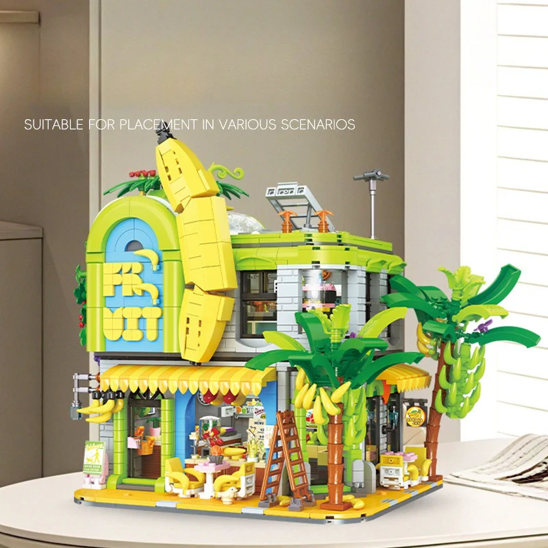 2165pcs JIESTAR JJ9083 BANANA SHOP - Image 4