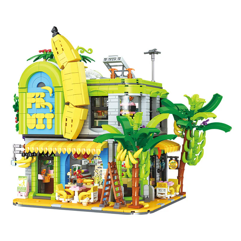 2165pcs JIESTAR JJ9083 BANANA SHOP - Image 6