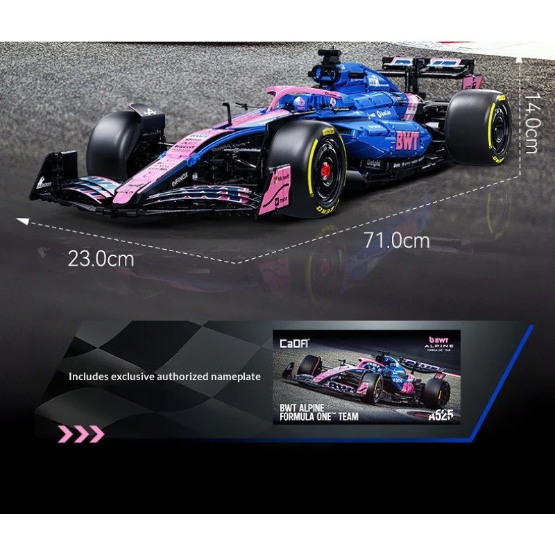 2173 pcs CaDA C64012 BWT ALpine Formula One Team A525 1:8 - Image 10
