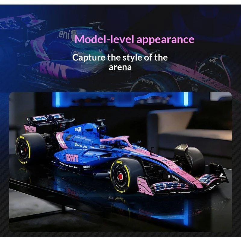 2173 pcs CaDA C64012 BWT ALpine Formula One Team A525 1:8 - Image 3