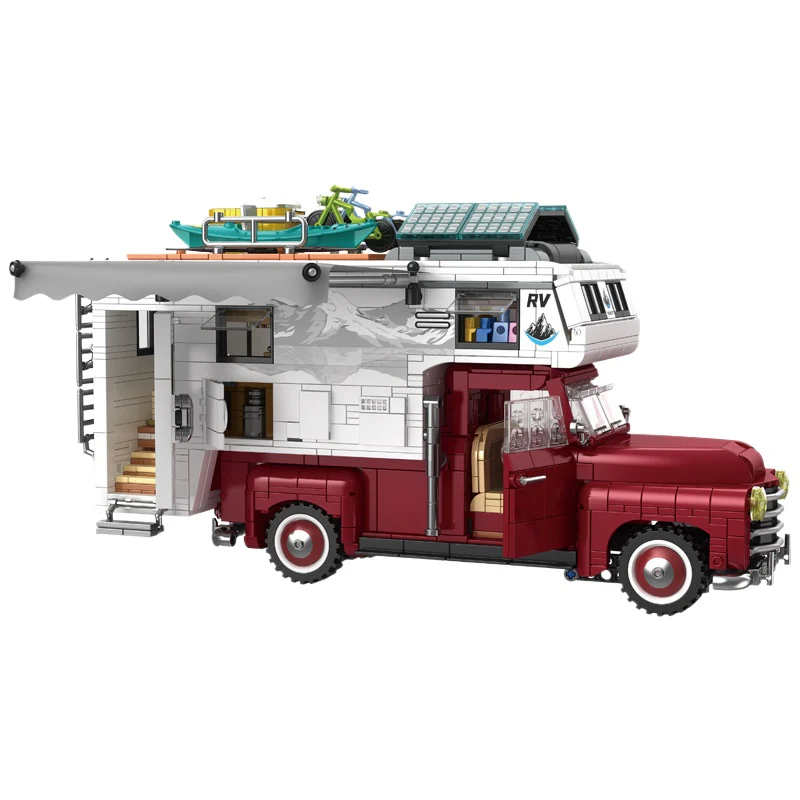 2188Pcs WGC 66008 Camper Kit 2 in 1 - Campervan & Farm Truck - Image 2