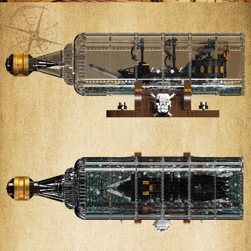 2416pcs 10065S Mouldking Ship in a Bottle The Black Pearl - Image 4