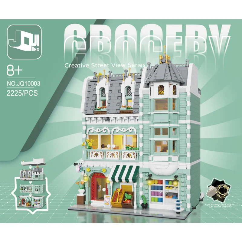 2225 pcs JQ 10003 grocery store MINI Bricks - Image 6