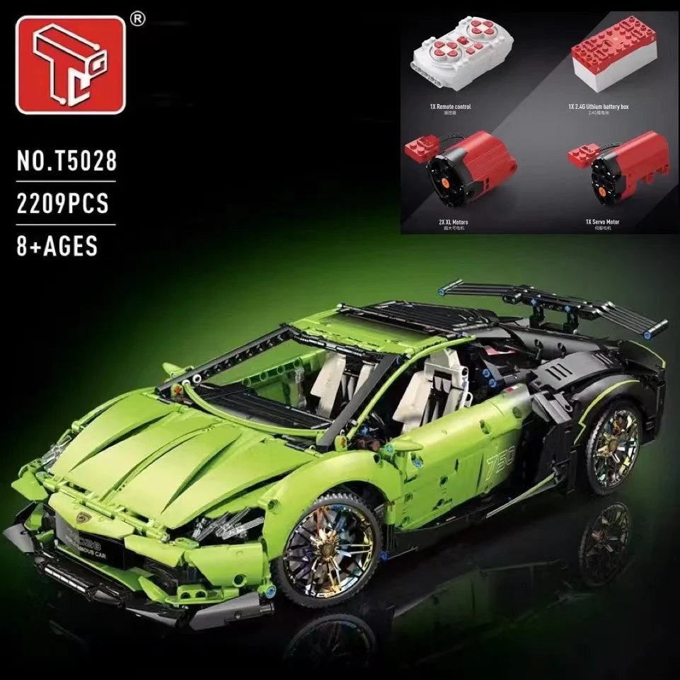 2238 PCS TGL T5028 Lamborghini Sports Car - Image 2