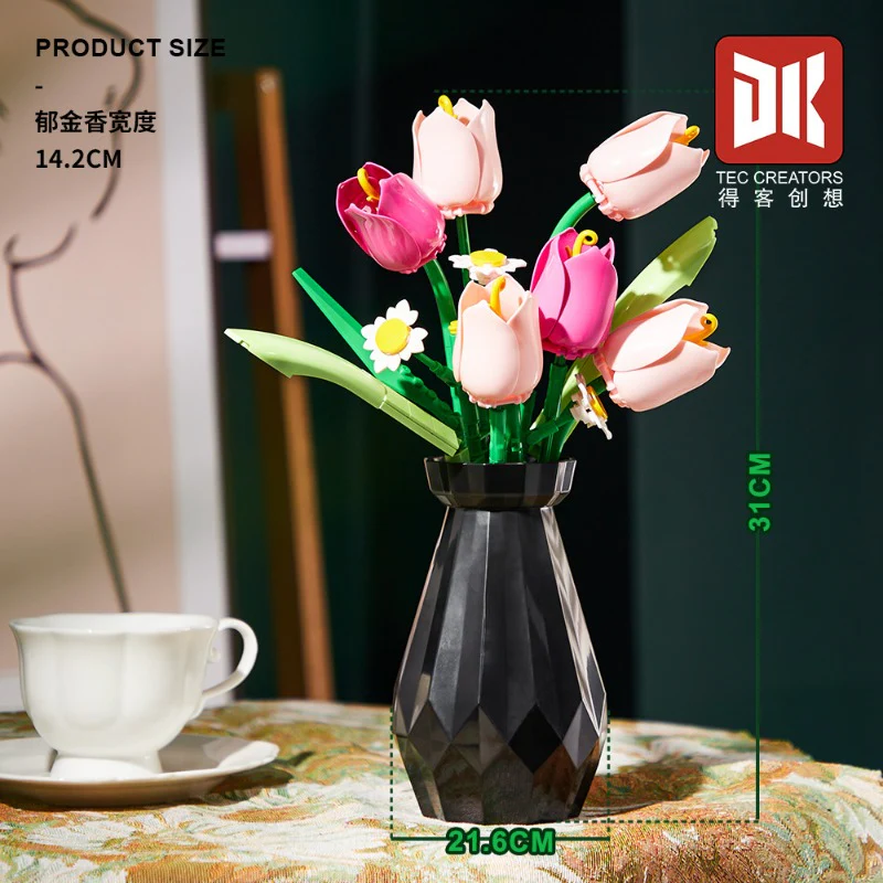 223pcs DK 3025 TULIP BOUQUET - Image 3