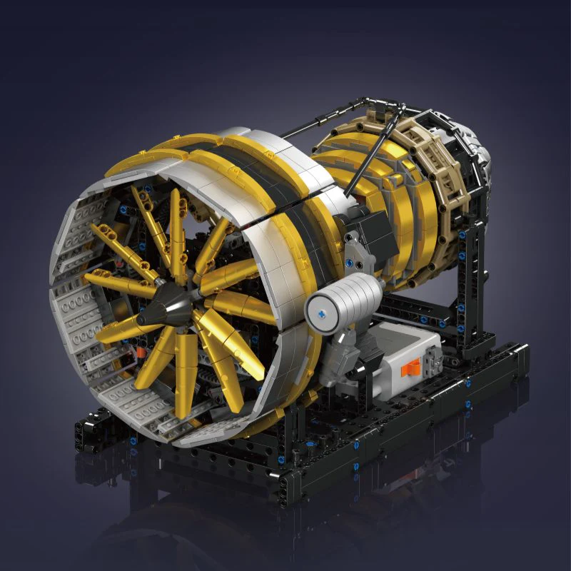 2256 pcs MouldKing 10141 Aircraft Engine Dynamic version - Image 2