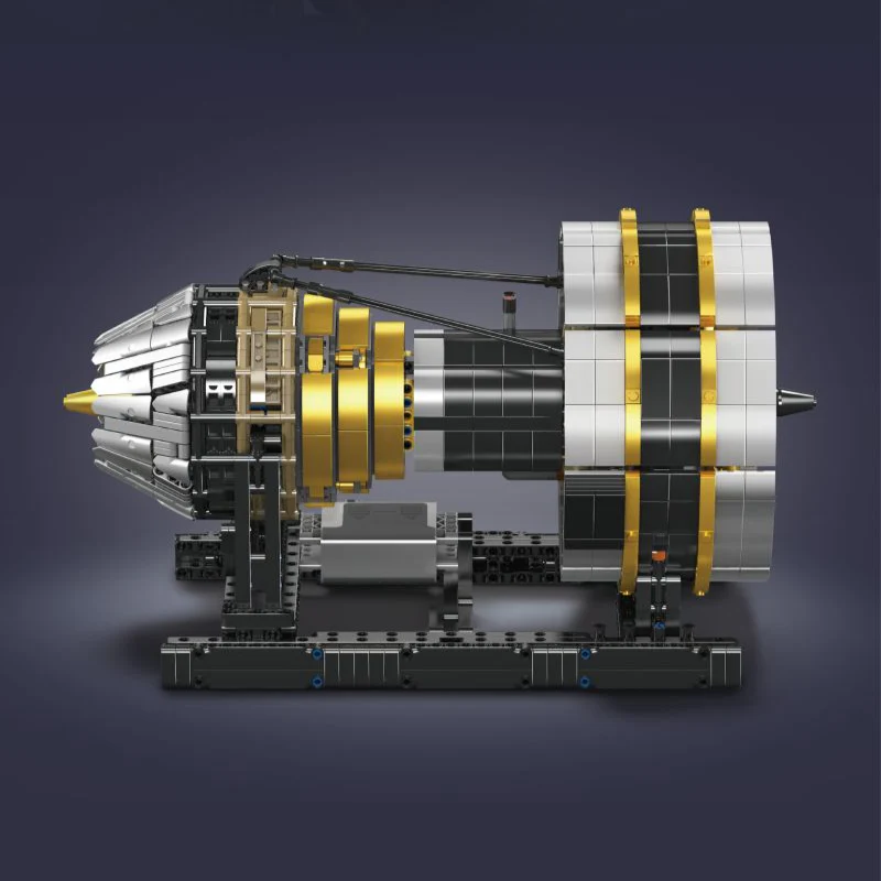2256 pcs MouldKing 10141 Aircraft Engine Dynamic version - Image 3