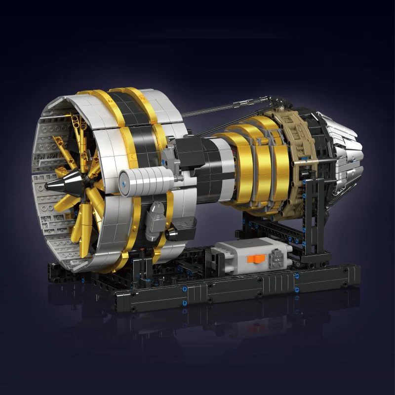 2256 pcs MouldKing 10141 Aircraft Engine Dynamic version - Image 4