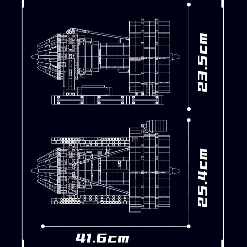 2256 pcs MouldKing 10141 Aircraft Engine Dynamic version - Image 9
