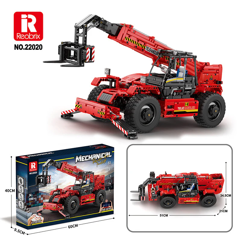 2260PCS RB22020 Reobrix Telescopic Arm Forklift - Image 5