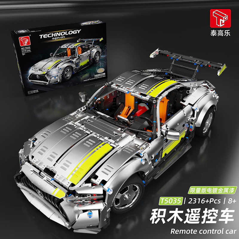2316PCS T5035 Mercedes AMG GT Car - Image 6