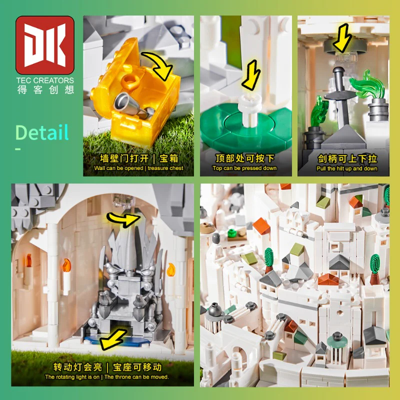 2318 pcs DK 7072 The Lord of the Rings: Minas Tirith - Image 2