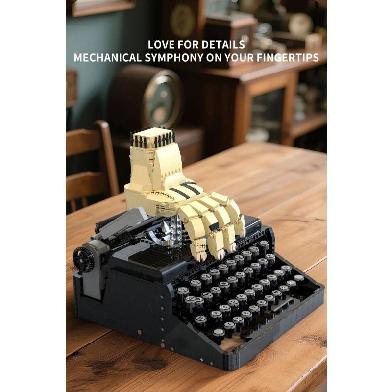 2330pcs Xbert ZY66140 Wednesday Typewriter - Image 2