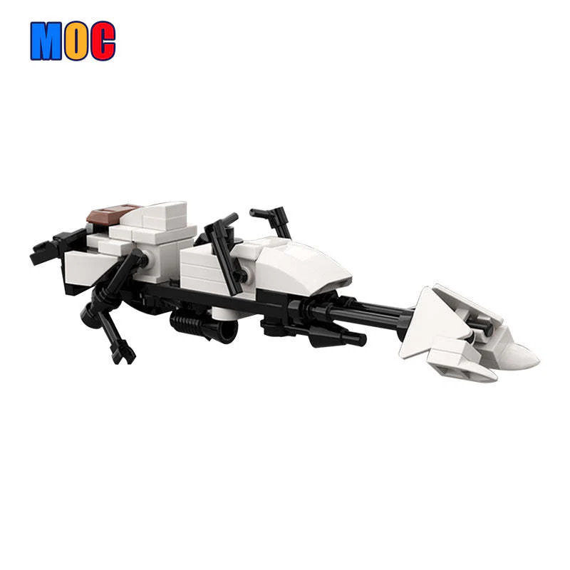 237PCS MOC-67749 74-Z White Speeder Bike - Image 2